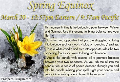 Spring equinox spiritual meaning in paganism